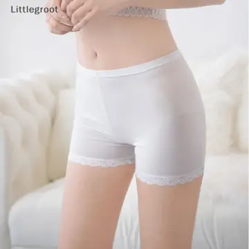 Munaafi DoubleLayer Front Crotch Ice Silk Safety ShortsWomen Seamless Safety  Pants for Matching Skirts