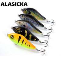 Alasicka 70100mm 14.545g สำหรับ PIKE musky Fishing ช้า sinking jerkbait Fishing Lure Slider ว่ายน้ำ act. เหยื่อกระตุกร่างกายยาก