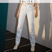 SALISA - JEANS overlap high waist *Bleach Blue XS/L Pre-Order 1 Week*