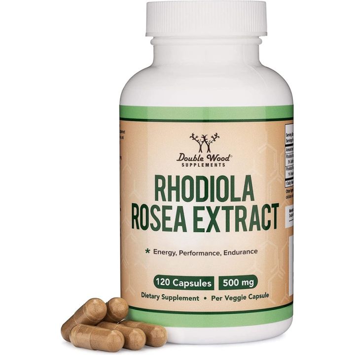 Double wood Rhodiola Rosea Extract 500 mg 120 caps