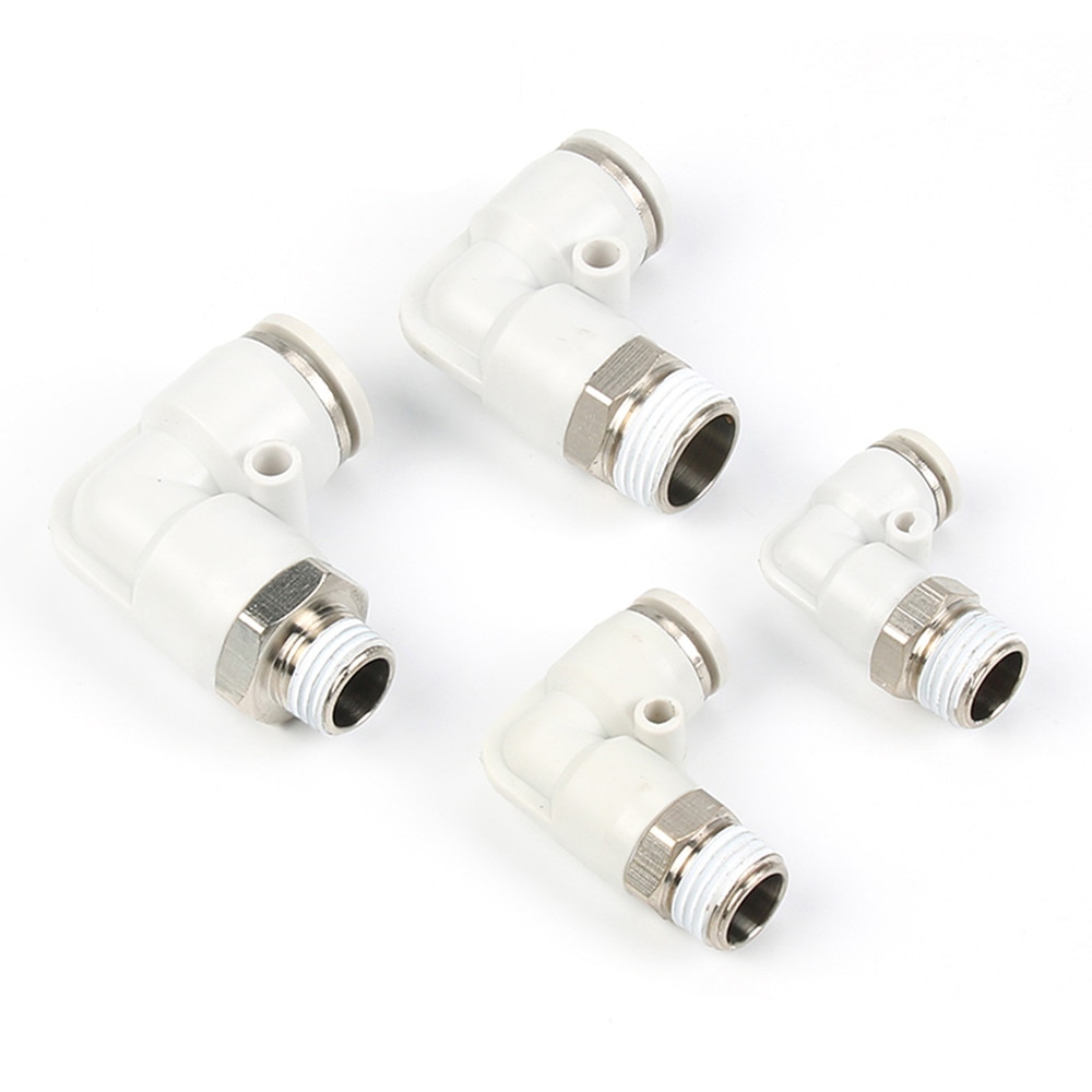 2 PCS PK4 Pneumatic Air Flow Manifold Quick Fittings Connector for 4mm Tube Hose 