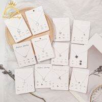 4 Pairs Anting Korea Earing &amp; Necklace Set Women Jewellery Gift Hello Girl Jewelry