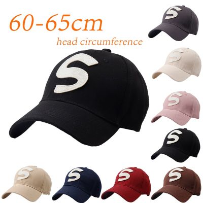 หมวกฉบับภาษาเกาหลีใหญ่ตัวอักษรขนาด60-65ซม.,หมวกเบสบอลทรงโดมเข้ากับทุกชุดของผู้หญิงหมวกคู่ฐานลำลองปรับได้สำหรับผู้ชายและผู้หญิง