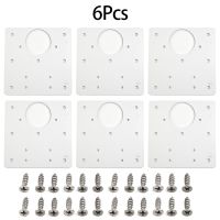 6PCS Furniture Hinge Repair Plate With Screws 90X90mm Furniture Kitchen Cupboard Cabinet Door Hinges Home Improvement Hardware Door Hardware Locks