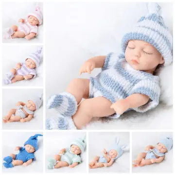 Cheap 55cm Beautiful Soft Reborn Baby Realistic Mini Baby Reborn Child With  Hair Entity Doll for Girl Toddler Birthday Gift