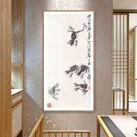 หมึกจีนที่ทันสมัย Qi Baishi บัวพิมพ์ที่มีชื่อเสียงผ้าใบวาดภาพภาพสำหรับห้องนั่งเล่นโปสเตอร์และภาพพิมพ์ศิลปะบนผนังไร้กรอบผ้าใบพิมพ์1ชิ้นกรอบไม้ด้านในหรือไร้กรอบ (ขนาดภาพสามารถปรับแต่งได้)