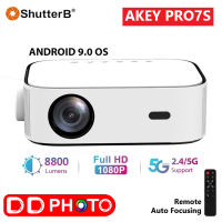 โปรเจคเตอร์ Shutter B AKEY PRO7s LED PROJECTOR Full HD 8800Lumens Andriod 9.0 ประกันศูนย์ 1 ปี