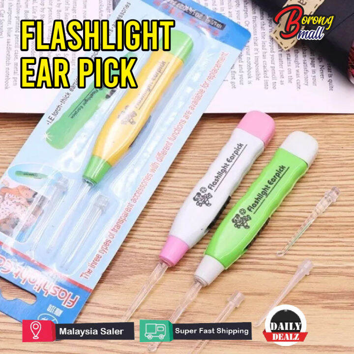 LED Flashlight Earpick Ear Cleaner Ear Care Wax Pickers Safe Painless
