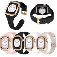 Unique Case Modification Kit for Apple Watch band 41mm 40mm 38mm Rubber Band IWatch Series 8 7 6 SE 5 4 Sport silicone Bracelet