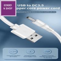 EORRON สาย USB DC สายชาร์จไฟ 3.51.35มม. ขั้วต่อด่วนสำหรับ MP3/MP4 สายอะแดปเตอร์ 5V ค่ะ สายพาวเวอร์ซัพพลาย สายเคเบิล USB เป็น DC 3.5มม. สายปลั๊กไฟ DC สายชาร์จไฟ