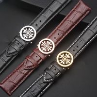 For Patek Philippe Watch Strap Nautilus Genuine Leather Crocodile Pattern Pp Mens 25mm Cowhide Watchbands 5711 Accessories