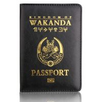 Wakanda Forever Black Panther Passport Cover Men Women Travel Soft Leather Passport Wallet ID Case Bank Card Bag Passport Holder Card Holders