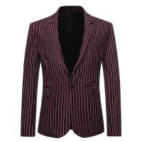 ZZOOI Blazer for Men Vertical Stripe Design Slim fit Casual Mens Blazer Jacket Fashion Coat