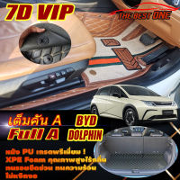 BYD Dolphin 2023-รุ่นปัจจุบัน Full Set A (เต็มคันรวมท้ายรถแบบA) พรมรถยนต์ BYD Dolphin 2023-รุ่นปัจจุบัน พรม7D VIP The Best One Auto