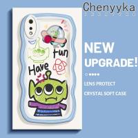 Chenyyka เคสสำหรับ Realme 3 Pro เคส3i Realme แฟชั่น เคสลายสัตว์ประหลาดต่างดาวสีสันสดใสน่ารักขอบคลื่นครีม เคสมือถือกันกระแทกแบบใสนิ่ม เคสโปร่งใสลายกล้องถ่ายรูปสร้างสรรค์เรียบฝาครอบป้องกันซิลิโคน