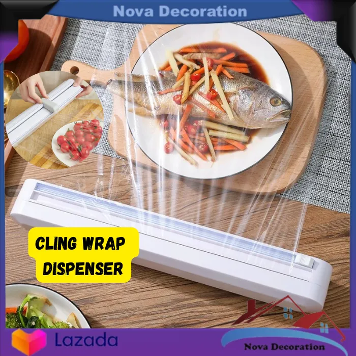 Alat Potong Plastik Cling Wrap Dispenser Foil Baking Paper Wrapping