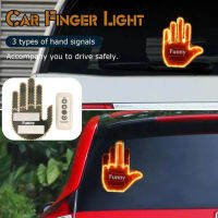 Engraçado Car Finger Light Com Controle Remoto,Sinais De Corrida Road, Médio Gesto Lâmpada Mão,สติกเกอร์แผงเรืองแสง,สากล