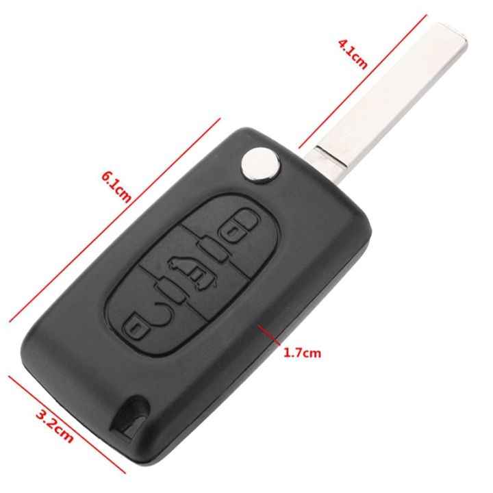 dvvbgfrdt-3-button-remote-key-housing-flip-key-fob-case-shell-w-blade-for-peugeot-for-citroen-berlingo-remote-key-case-with-blade