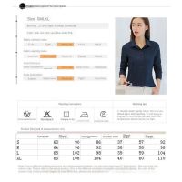 Long-Sleeved Top Shirt Womens Chiffon Korean Version All-Match Slim-Fit Slimmer Look Bottoming Professional