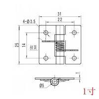 【SALE】 bq5475 บานพับตู้304สแตนเลส2ชิ้น1,1 5, 2 ,2.5นิ้วขาสปริงการปิดอัตโนมัติหลังกล่องไม้ใบหลวมขนาดเล็ก