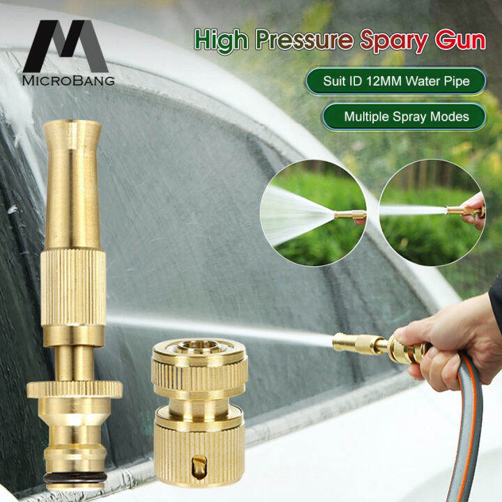 MicroBang Water Nozzle Garden SprayGun Multiple Mode High Pressure