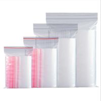 100PCS Resealable Small Zip Lock Plastic Bags Self Seal Clear Bag Food Storage Package Pouches Vacuum Fresh Organize Bag Thicked