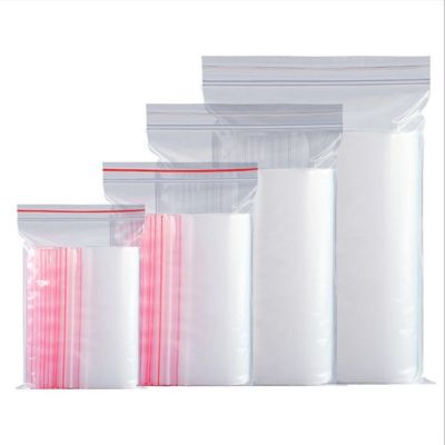 【CW】△❆  100PCS Resealable Small Zip Lock Plastic Food Storage Pouches Organize Thicked