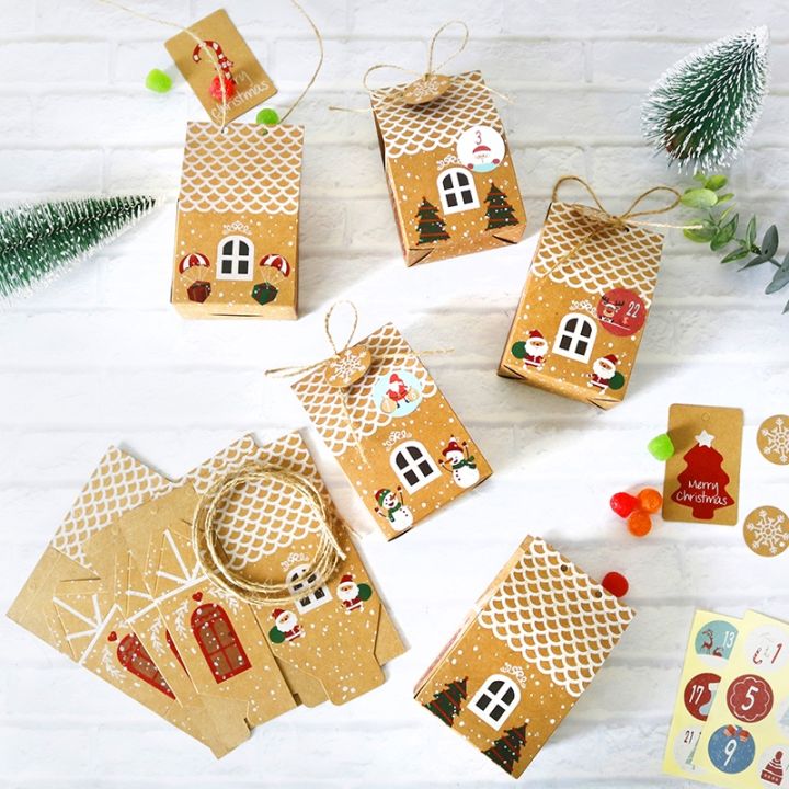 4sets-gingerbread-house-gift-box-christmas-candy-box-birthday-party-sloth-treat-box-with-gift-tag-new-year-holiday-favor-box