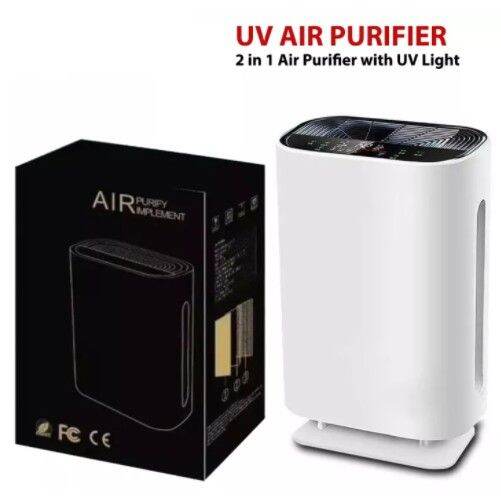 Air purifier with uv light 5 stage Hepa filter,odor and dust eliminator