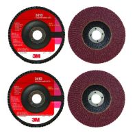 3M (4 แผ่น) เบอร์ 180 จานทรายหลังแข็งแบบเรียงซ้อน ขนาด 4 นิ้ว Rigid Flap Disc Grinding