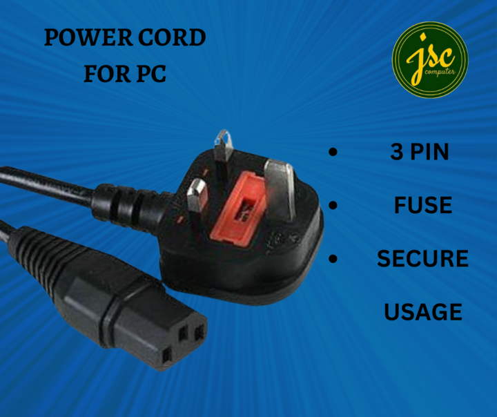 POWER CORD PC LONG LASTING QUALITY Lazada