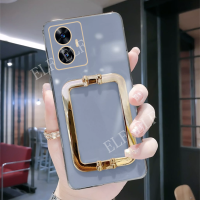 2023ใหม่เคส TPU นิ่มสุดหรูสำหรับ REALME C55 NFC Lite เคสโทรศัพท์ซิลิโคนป้องกัน HP C55 Realme OPPO พร้อมหัวเข็มขัดเหล็กสี่เหลี่ยมฝาปิดมีที่ยึด C55 REALME