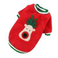 Pet cat clothes, Christmas costumes, coral fleece dog sweaters, dogs go out, Christmas clothes, cat two-legged clothes to keep w