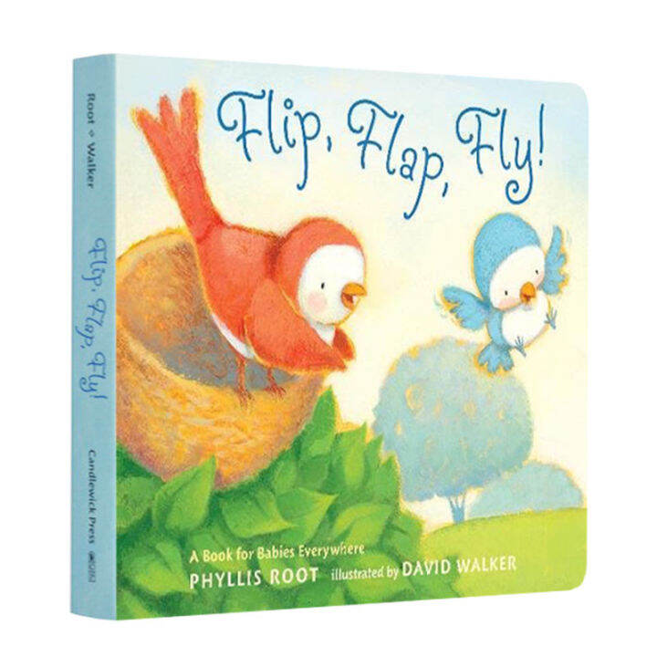 Original English picture book flip flap fly flip flutter flying Ivy
