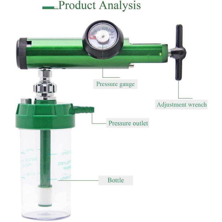 oxygen-flow-meter-oxygen-regulator-0-15-l-min-pressure-reducing-regulator-valve-meter-with-870-inlet-thread