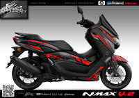 สติ๊กเกอร์แต่งลายรถ Yamaha Nmax V.2 ลาย Racing Sport V.2