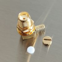 10Pcs SMA Female right angle RF Connector For 1.13MM RG1.13 Cable