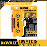 DEWALT กล่อง กล่องใส่เครื่องมือแม่เหล็ก กล่องใส่อุปกรณ์ รุ่น DWMTC / DWMTC15 (+ดอกไขควง) ++ยึดติดพนังเหล็ก หรือ เสาเหล็กได้ ++