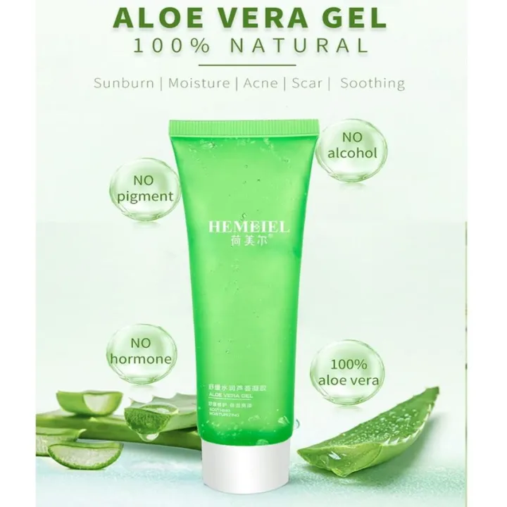 Aloe Vera Gel Hydrating Moisturizing After Sunburn Gently Repairing
