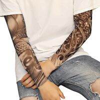 2020 New Tattoo Sleeve Gloves Arm Warmers Sun Protection Gloves Men Fake Tattoo Sleeves Body Warmer Men Epautlet Shirt Tatoo Sleeves