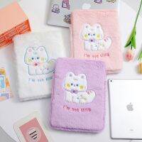 Girls Cute Cat Plush Laptop Tablet Sleeve Case For ipad Air 10.9 10.5 Inch Mini 4/5/6 10.2 Pro 9.7 11 Inch Laptop Carrying Bags