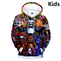 COD lianshai Hoodies Fnaf 3D พิมพ์เสื้อกันหนาวหมวกห้าคืนที่เฟรดดี้เสื้อยืดการ์ตูนเสื้อผ้า