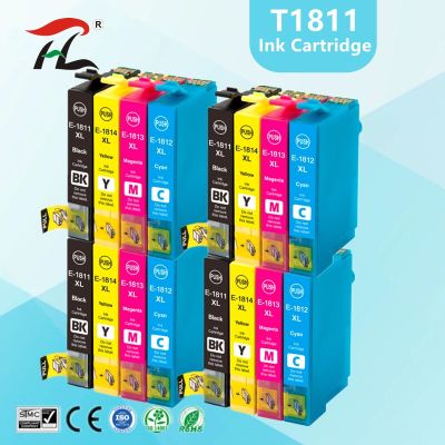 Compatible Ink Cartridges for EPSON 18XL T1811 T1814 XP312 XP205 XP225 XP212 XP215 XP302 XP412 XP402 XP415 Printer Ink Cartridges