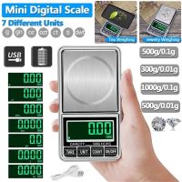 High Precision 0.01g 0.1g Digital Plam Scale Jewelry Scale LCD Display Portable Mini Digital Pocket Balance Weight Gram Scale Luggage Scales