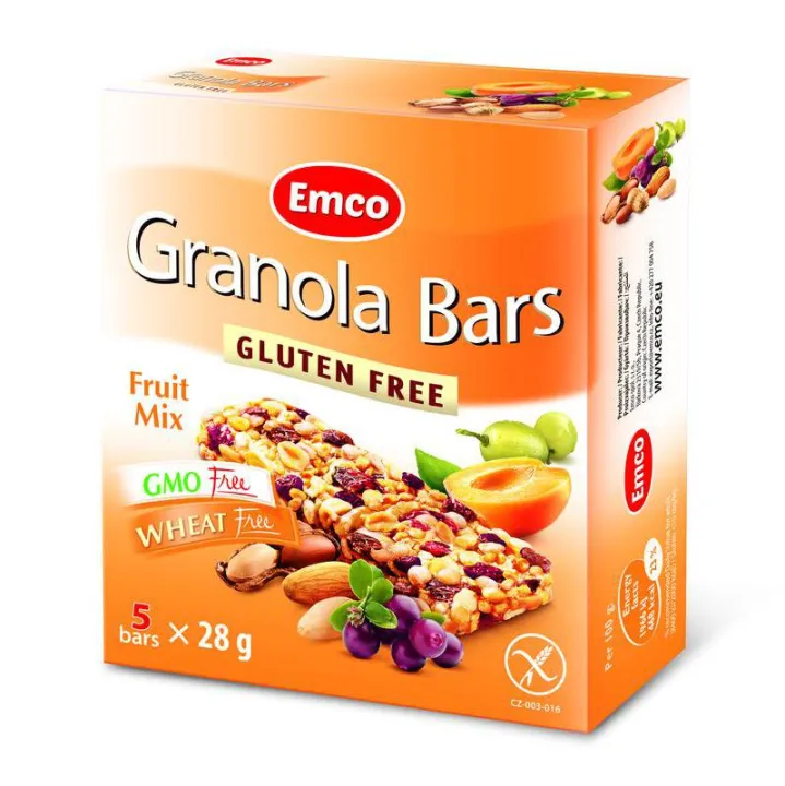 Emco Granola Bars 5 bars x 28g Fruit Mix Flavour Healthy Diet Snack Snek Bijirin Perisa Rasa