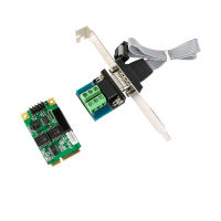 Mini PCI-E USB 2.0ถึง RS 232การ์ดเอ็กซ์แพนชัน RS485 DB9อนุกรม RS232 RS422 Mini PCI Express Adapter ชิปเซ็ต RS422ใหม่