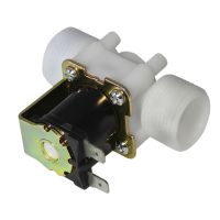 Two parallel 0.02 to 0.8mpa Electric Solenoid Valve Magnetic AC 110V 220V DC 12V 24V N/C Water Air Inlet Flow Switch 3/4 quot;