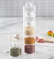 6 Slots Spice Jar Tower ที่ใส่เครื่องปรุง ที่ใส่เครื่องเทศ สินค้าคุณภาพ จัดส่งด่วนโดย Kerry Express