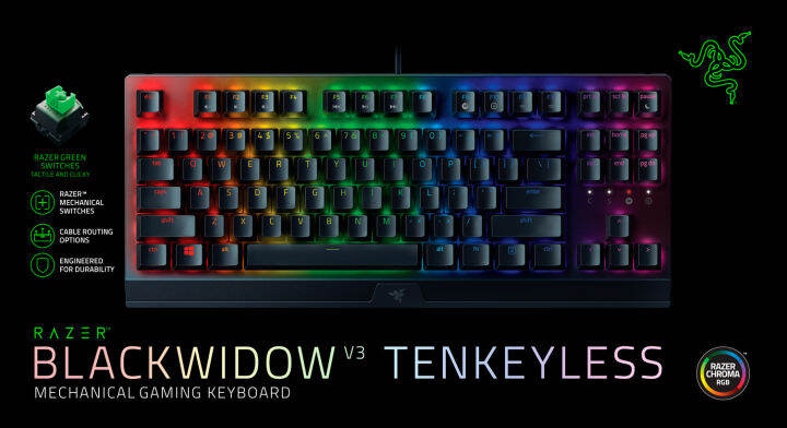 razer-blackwidow-v3-tenkeyless-mechanical-gaming-keyboard-green-switch-thai-layout-คีย์บอร์ดสำหรับเล่นเกมมีไฟ-rgb-รองรับการใช้งานกับ-software-แป้นภาษาไทย-รับประกันสินค้า-2-ปี