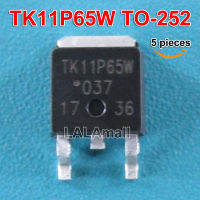 5ชิ้น TK11P65W ถึง252 K11P65W TO252 SMD N-Channel 11A/650V MOSFET ทรานซิสเตอร์ใหม่แบบดั้งเดิม IC